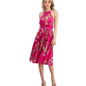 RACHEL Rachel Roy  Jinx Chiffon Floral Midi Dress Size US 8